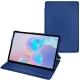 Samsung Galaxy Tab S6 leather case - Bleu Océan PU