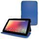 Custodia in pelle Samsung Google Nexus 10  - Bleu océan ( Nappa - Pantone 293C ) 