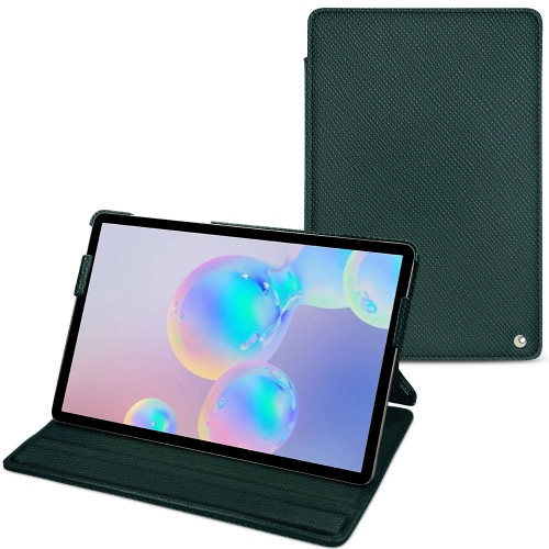 Housse cuir Samsung Galaxy Tab S6 : Protection sur mesure pour tablette sur NoreveVert séduisant ( Pantone #1d3c34 ) 