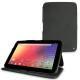 Custodia in pelle Samsung Google Nexus 10  - Dark vintage ( Roughtcut - Black#5256 ) 
