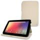Custodia in pelle Samsung Google Nexus 10  - Ivoire ( Sleek P C12 - White ) 