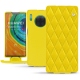 Huawei Mate 30 Pro leather case - Jaune fluo - Couture