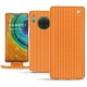 Custodia in pelle Huawei Mate 30 Pro - Abaca arancio