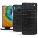 Housse cuir Huawei Mate 30 Pro - Crocodile nero