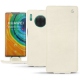 Huawei Mate 30 Pro leather case - Blanc escumo