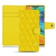 Housse cuir Huawei Mate 30 Pro - Jaune fluo - Couture