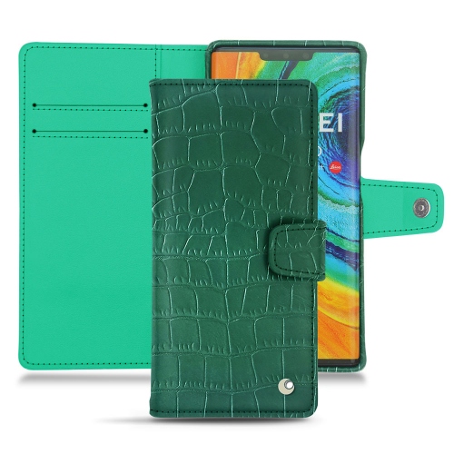 Custodia in pelle Huawei Mate 30 ProCrocodile pino ( Pantone #173F35 ) 