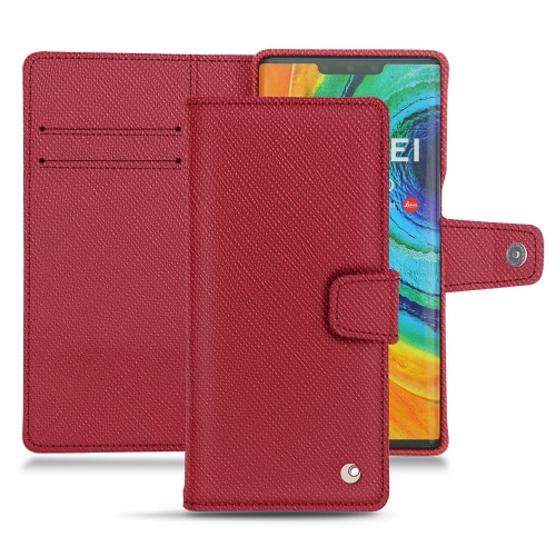 Huawei Mate 30 Pro leather covers and casesRouge passion ( Pantone #a6192e ) 