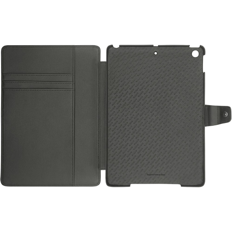 Étui / housse en cuir pour iPad 10.2 (2019) noir avec support à 3 positions