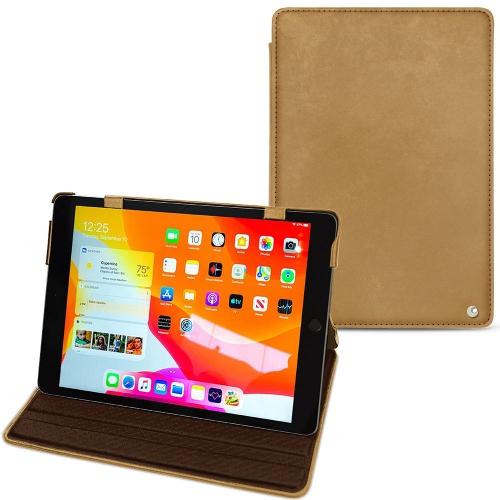 Housse cuir Apple iPad 10.2" (2019 / 2020 / 2021)Sable vintage ( Pantone #9b7340 ) 