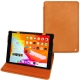Apple iPad 10.2" (2019) leather case - Mandarine vintage ( Pantone 165C ) 