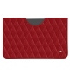 Pochette cuir Apple iPad 10.2" (2019) - Rouge - Couture ( Nappa - Pantone 199C ) 