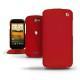Custodia in pelle HTC One SV  - Rouge ( Nappa - Pantone 199C ) 