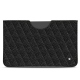 Capa em pele Apple iPad 10.2" (2019) - Ebène - Couture ( Sleek P C12 - Black ) 