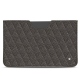 Apple iPad 10.2" (2019) leather pouch - Anthracite - Couture ( Pantone 424C ) 