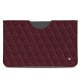 Pochette cuir Apple iPad 10.2" (2019) - Lie de vin - Couture ( Pantone 5115C ) 