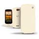 Custodia in pelle HTC One SV  - Beige ( Nappa - Pantone 7502C ) 