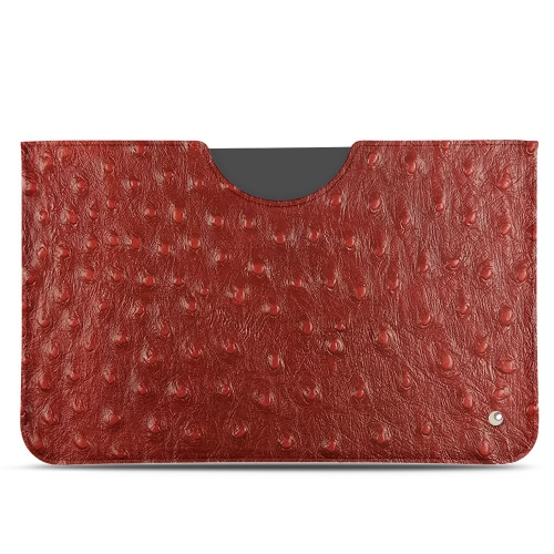 Custodia in pelle Apple iPad 10.2" (2019 / 2020 / 2021)Autruche ciliegia ( Pantone #a4343a ) 