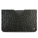 Pochette cuir Apple iPad 10.2" (2019) - Autruche nero
