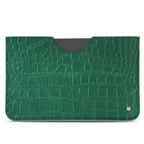 Capa em pele Apple iPad 10.2" (2019 / 2020 / 2021)Crocodile pino ( Pantone #173F35 ) 