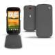 Custodia in pelle HTC One SV  - Anthracite ( Pantone 424C ) 