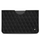 硬质真皮保护套 Apple iPad 10.2" (2019) - Negre poudro - Couture