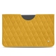 Lederschutzhülle Apple iPad 10.2" (2019) - Jaune soulèu - Couture