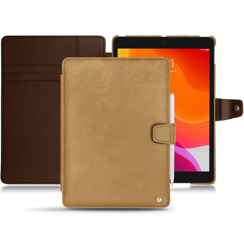 Apple iPad 10.2" (2019 / 2020 / 2021) leather caseSable vintage ( Pantone #9b7340 ) 