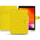 Housse cuir Apple iPad 10.2" (2019) - Jaune fluo - Couture