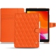 Apple iPad 10.2" (2019) leather case - Orange fluo - Couture