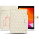 Housse cuir Apple iPad 10.2" (2019) - Blanc escumo - Couture