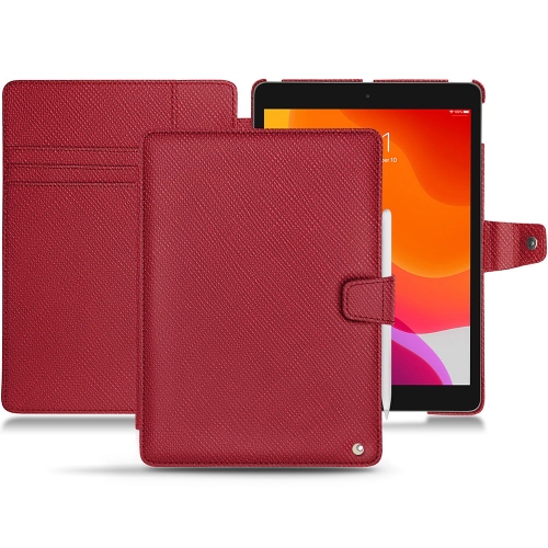 Lederschutzhülle Apple iPad 10.2" (2019 / 2020 / 2021)Rouge passion ( Pantone #a6192e ) 