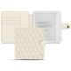 Funda de piel Kobo Libra H2O - Blanc - Couture ( Bologna - White ) 