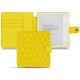 Custodia in pelle Kobo Libra H2O - Jaune fluo - Couture