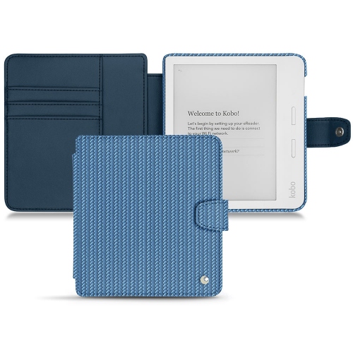 Capa em pele Kobo Libra H2OAbaca ishia ( Pantone #395775 ) 