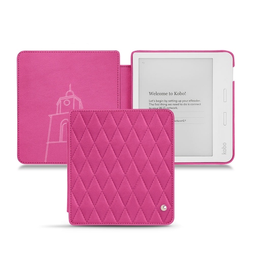 レザーケース Kobo Libra H2ORose BB - Couture ( Pantone #DB599F )