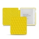 Housse cuir Kobo Libra H2O - Jaune fluo - Couture