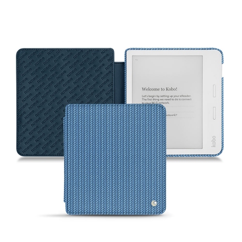 Custodia in pelle Kobo Libra H2OAbaca ishia ( Pantone #395775 ) 
