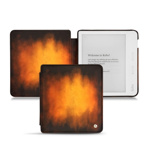 Lederschutzhülle Kobo Libra H2OFauve Patine