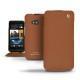 Custodia in pelle HTC One  - Marron ( Nappa - Pantone 1615C ) 