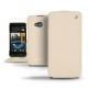 Custodia in pelle HTC One  - Beige ( Nappa - Pantone 7502C ) 
