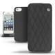 Custodia in pelle Apple iPhone 5  - Ebène - Couture ( Sleek P C12 - Black ) 