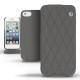 Apple iPhone 5  leather case - Anthracite - Couture ( Pantone 424C ) 
