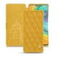 Housse cuir Huawei Mate 30 Pro - Jaune soulèu - Couture