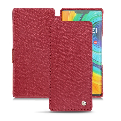 Lederschutzhülle Huawei Mate 30 ProRouge passion ( Pantone #a6192e ) 
