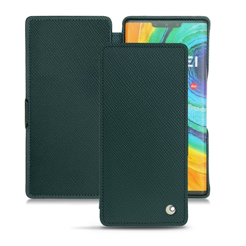 Custodia in pelle Huawei Mate 30 ProVert séduisant ( Pantone #1d3c34 ) 