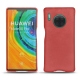 Huawei Mate 30 Pro leather cover - Cerise vintage ( Pantone 185C ) 