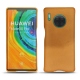 Huawei Mate 30 Pro leather cover - Or Maïa ( Pantone 871C ) 