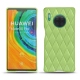 Funda de piel Huawei Mate 30 Pro - Vert olive - Couture ( Nappa - Pantone 578U ) 