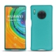 Huawei Mate 30 Pro leather cover - Bleu fluo